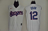 Rangers 12 Rougned Odor White Nike Cool Base Sleeveless Jerseys,baseball caps,new era cap wholesale,wholesale hats